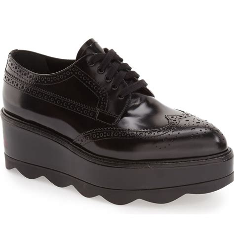 prada platform oxfords.